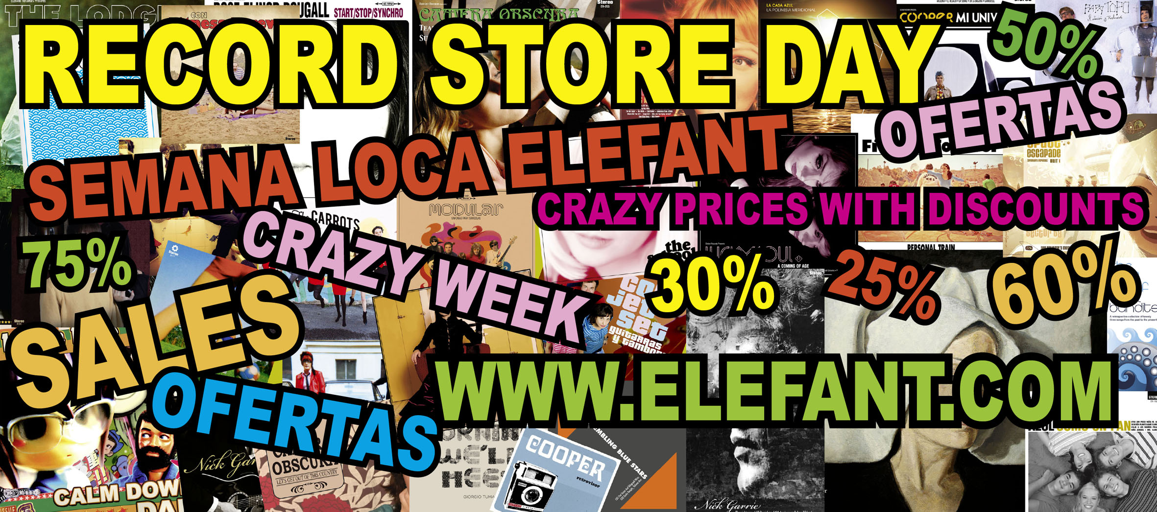 Imagen destacada de noticia: ELEFANT OFERTAS “Record Store Day”: Precios muy especiales hasta el 22 de abril!